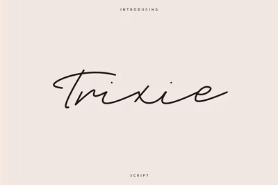 Trixie Script - 3 Weights Free Download
