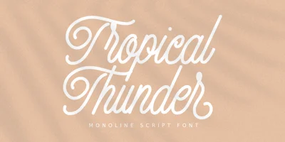 Tropical Thunder Font
