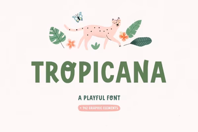 TROPICANA | Playful font Free Download