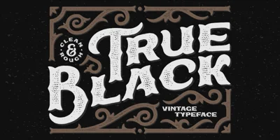 True Black Font