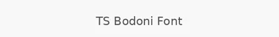 TS Bodoni Font