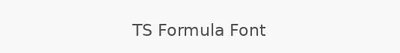 TS Formula Font