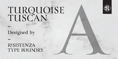 Turquoise Tuscan Font