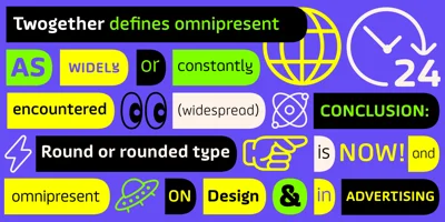 Twogether Rounded Font