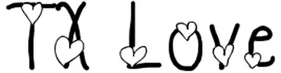 Tx Love Font