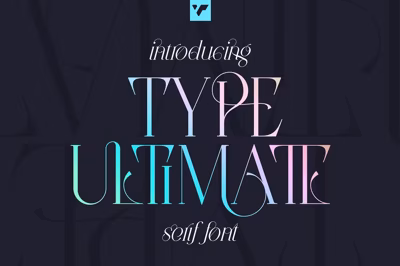 Type Ultimate - serif logo font Free Download