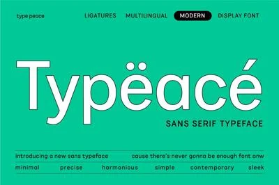 TYPEACE | Sans Serif Typeface