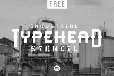 Typehead Industrial Stencil | Font