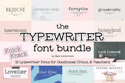 Typewriter Font Bundle Free Download