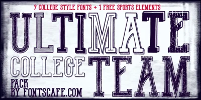 Ultimate College Team Font