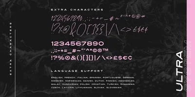 Ultra System Font