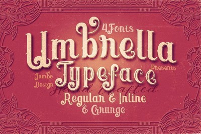 Umbrella - 4 Display Fonts