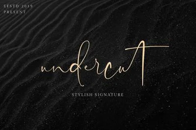 Undercut | Stylish Signature Font