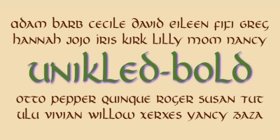 Unikled Font