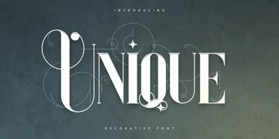 Unique VP Font
