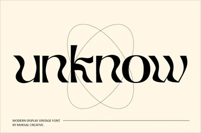 unknow Font