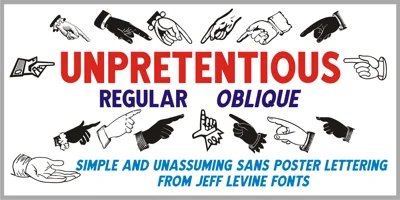 Unpretentious JNL Font