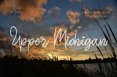 Upper Michigan sans serif font