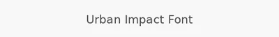 Urban Impact Font