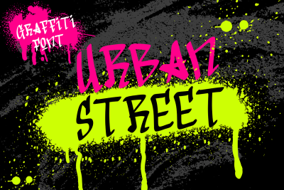 Urban Street is a Graffiti Font