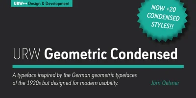 URW Geometric Condensed Font
