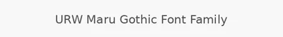 URW Maru Gothic Font Family