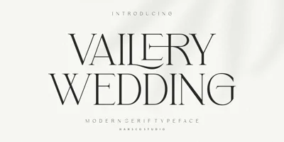 Vailery Wedding Font