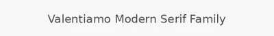 Valentiamo Modern Serif Family