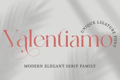 Valentiamo | Modern Serif Family