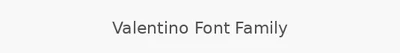 Valentino Font Family