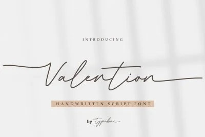 Valention - Chic Handwritten Script Font