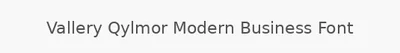 Vallery Qylmor Modern Business Font
