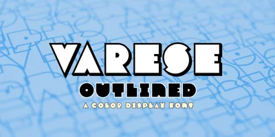 Varese Outlined Font