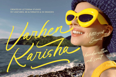 Varhen Karisha Handwritten Ink Font