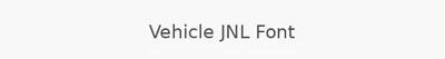 Vehicle JNL Font