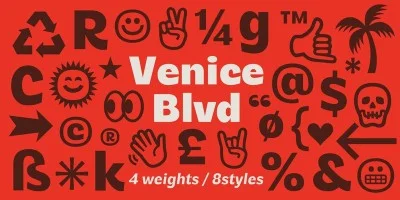 Venice Blvd Font