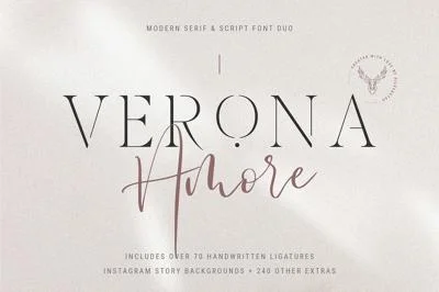 Verona Amore Font Duo & Extras