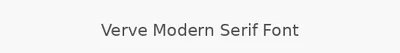 Verve Modern Serif Font