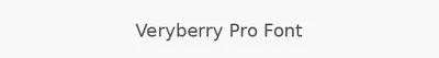 Veryberry Pro Font