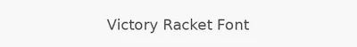 Victory Racket Font