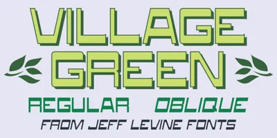 Village Green JNL Font
