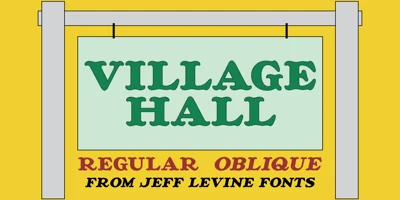 Village Hall JNL Font