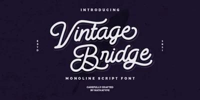 Vintage Bridge Font