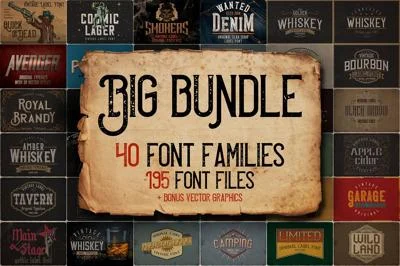 Vintage Fonts Bundle