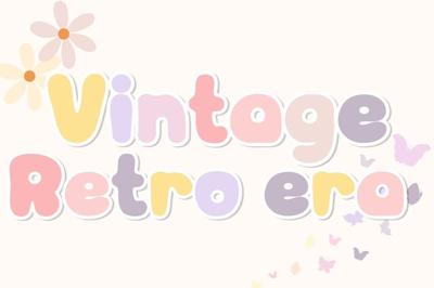 Vintage Retro Era - Handwritting Free Download