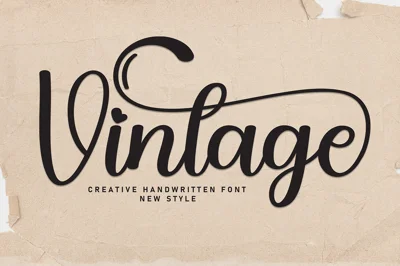 Vintage | Script Font