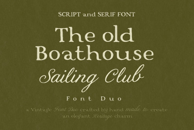 Vintage Serif & Calligraphy Script Font