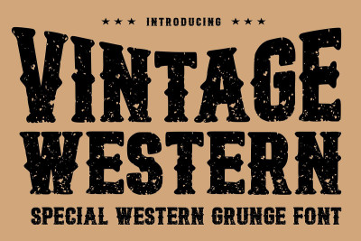 Vintage Western Grunge Font