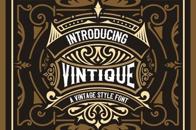 Vintique Vintage Stylist Font Free Download