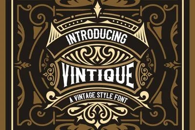 Vintique Vintage Stylist Font